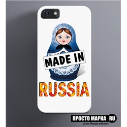 Чехол на iPhone с матрешкой Made in Russia