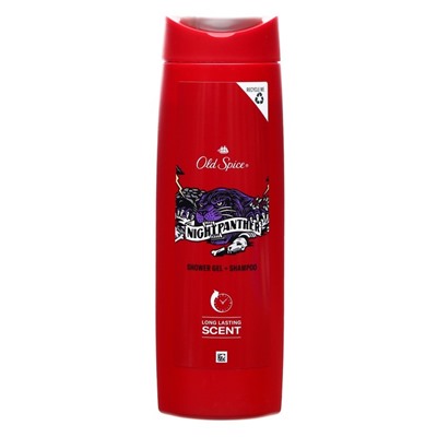 Гель для душа и Шампунь OLD SPICE NIGHTPANTHER 400 мл