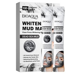 Bioaqua Грязевая маска для лица с минералами осветляющая,10г*8штук