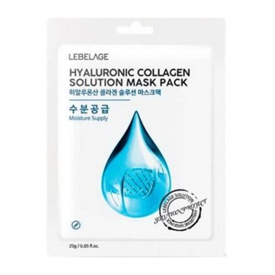 БВ Lebelage маска для лица тканевая Hyaluronic collagen 25г 652567