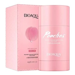 BIOAQUA  Маска для лица Стик PEACHES Глиняная ПЕРСИК  40г  (BQY30465)