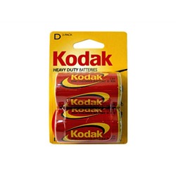 Батарейка "KODAK" R20-2BL  HEAVY DUTY/ KDHZ-2BL  (24/144/4800) (цена за 1 шт.)