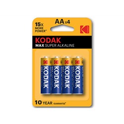 Батарейка KODAK MAX LR6-4BL (KAA-4) (48/240/27360) (цена за 1 шт.)