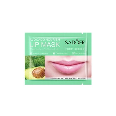 SADOER Увлажняющая и питательная маска для губ Avokado Nourish Lip Mask