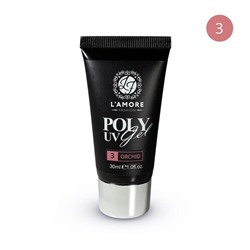 Полигель для маникюра L'AMORE Fashion Poli UV Gel 30мл, тон 03