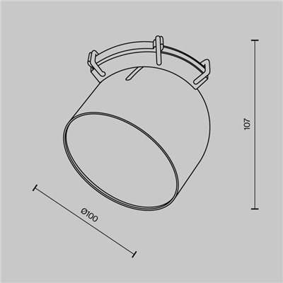 Светильник подвесной Technical TR124B-12W3K-W, 12Вт, 10х10х10,7 см, LED, 790Лм, 3000К, цвет белый