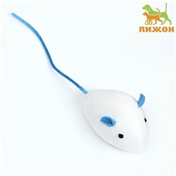 Игрушка для кошек "Мышь с кошачьей мятой", 5 см, белая