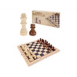 Шахматы деревянные (24х12х3 см). фигуры дерево. в коробке ( Арт. ИН-9460)