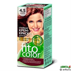 Стойкая крем-краска для волос Fitocolor 115 мл, тон 4.5 махагон