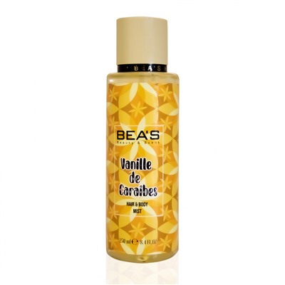 Мист для тела и волос Beas Body & Hair Vanille De Caraibes 250 ml 1 шт.