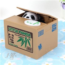 Копилка "Панда воришка" в коробке интерактивная