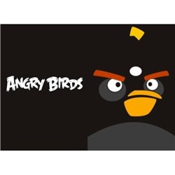 Обложка для паспорта "Angry Birds" черная птица
