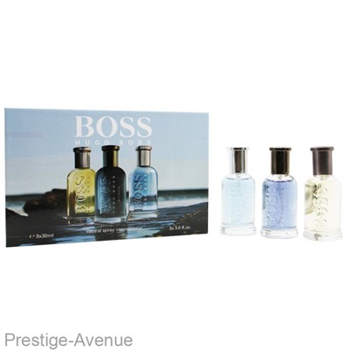 Парфюмерный мужской подарочный набор Hugo Boss 3 x 30 ml