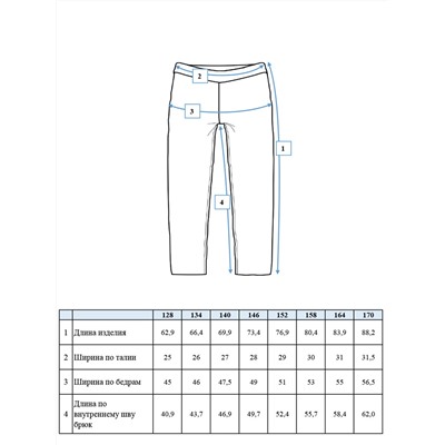 Брюки трикотажные для девочек