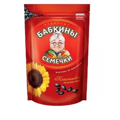 «Бабкины семечки», семечки отборные, жареные, 300 гр. KDV