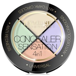 Професс набор корректоров для макияжа лица CONCEALER SENSATION 4in1;  4,4 гр