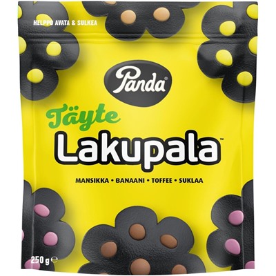 Жевательные лакричные конфеты (4 вкуса) Panda Lakupala 250 гр