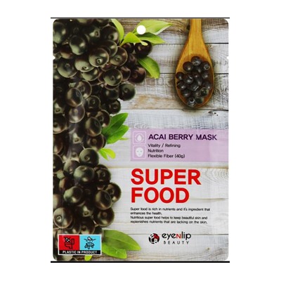 БВ EyeNlip Super food Маска для лица тканевая Acai Berry 23 мл 253211