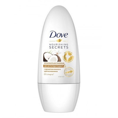 Dove deo-roll 50 ml Ритуал Красоты ВОССТАНОВЛЕНИЕ (догма+кокос)