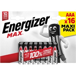 Батарейка ENERGIZER Industrial/MAX ААA 1.5V/LR03 (16 шт.) (Щелочной элемент питания)