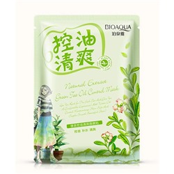 Bioaqua маска для лица освежающая с экстрактом зеленого чая