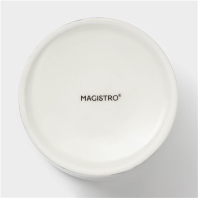 Сахарница фарфоровая Magistro Real Marble, 250 мл, 8,5×9 см