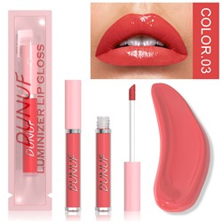 Увлажняющий зеркальный блеск для губ DUNUF luminizer lip gloss 03