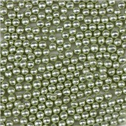 Кондитерская посыпка, шарики, зеленый хром 4 мм, 20 г