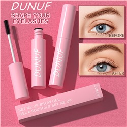 Водостойкий прозрачный гель-крем для укладки бровей и ресниц DUNUF set me up brow gel