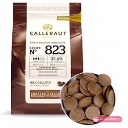 Шоколад молочный Barry Callebaut 823 (33,6%) / упаковка 2,5 кг