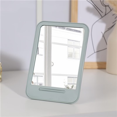 Зеркало настольное, зеркальная поверхность 11,5 × 15 см, цвет МИКС