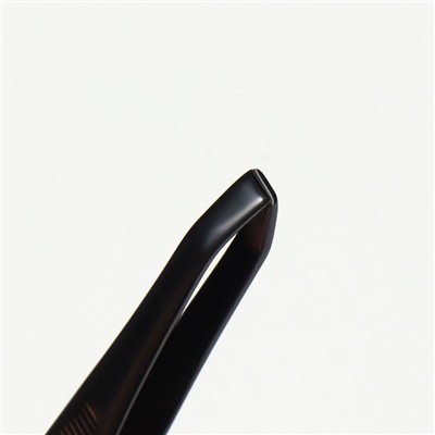 Пинцет «Premium» прямой, узкий, 9 × 0,6 см, на блистере, цвет чёрный