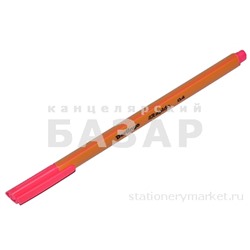 Ручка капиллярная Berlingo "Rapido" розовая, 0.4 мм, трехгранная