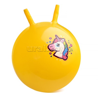 Мяч "Единорог" с рожками 45см (цвет в ассортименте)