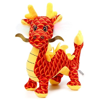 Мягкая игрушка «Дракон», 24 см, цвет красный