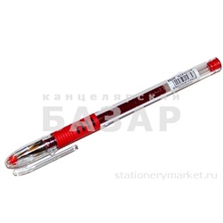 Ручка гелевая Pilot "G-1 Grip" красная, 0.5 мм, грип