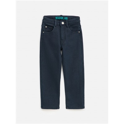 20120440088, Брюки джинсовые (утепленные) детские для мальчиков Hicks темно-синий