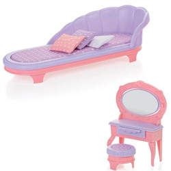 Мебель Будуар Маленькая принцесса розовый С-1460 Огонек /6/ в Самаре