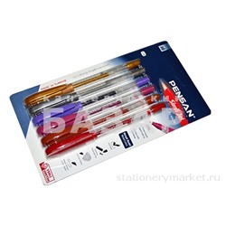 Ручки гелевые PENSAN Glitter Gel, НАБОР 6 ЦВЕТОВ, чернила с блестками, 1мм, 0.5 мм, 2280/B6 ш/к 9242