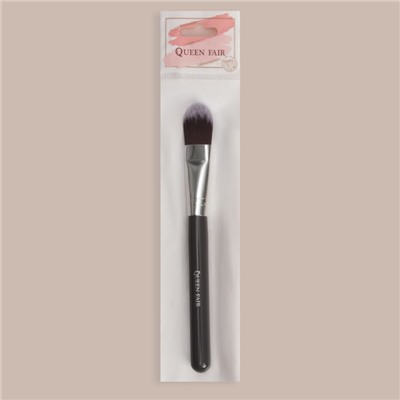 Кисть для макияжа «Brush GRAPHITE», 17 (+/- 1) см, цвет тёмно-серый/серебристый