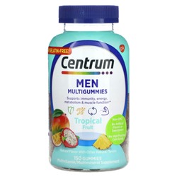 Centrum, Мультивитамины для мужчин, тропические фрукты, 150 жевательных таблеток