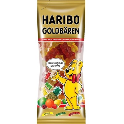 Фруктовые жевательные конфеты Haribo Goldbären 75 гр