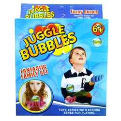 Нелопающиеся мыльные пузыри "Juggle bubbles" с перчатками