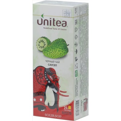 UNITEA. Soursop black 50 гр. карт.пачка, 25 пак.