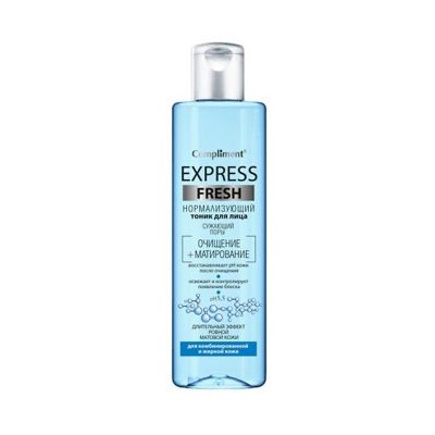 Compliment Express Fresh Нормализующий Тоник для лица сужающий поры 250 мл