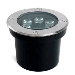 Светильник тротуарный Feron SP2802, IP67, LED, 6 Вт, 120х120х90 мм, цвет металлик