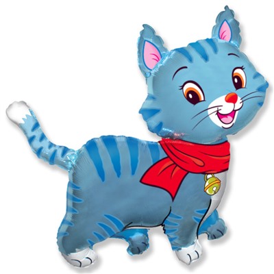 Шар Фигура, Мой милый котенок (Голубой) / Lovely Cat (в упаковке) 37"/94 см