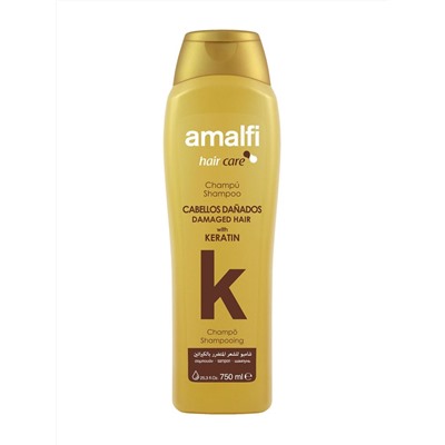 AMALFI  ПРОФ Шампунь (750ml) "Keratin damaged hair argan" Кератиновый д/поврежден.в.16 /5019/