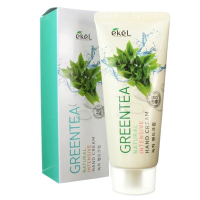 Ekel Крем для рук интенсивный с экстрактом зеленого чая - Hand cream intensive green tea, 100мл