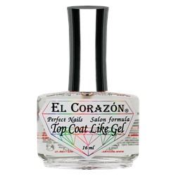El Corazon Perfect Nails №434  Верхнее покрытие "Top Coat Like Gel" 16 мл